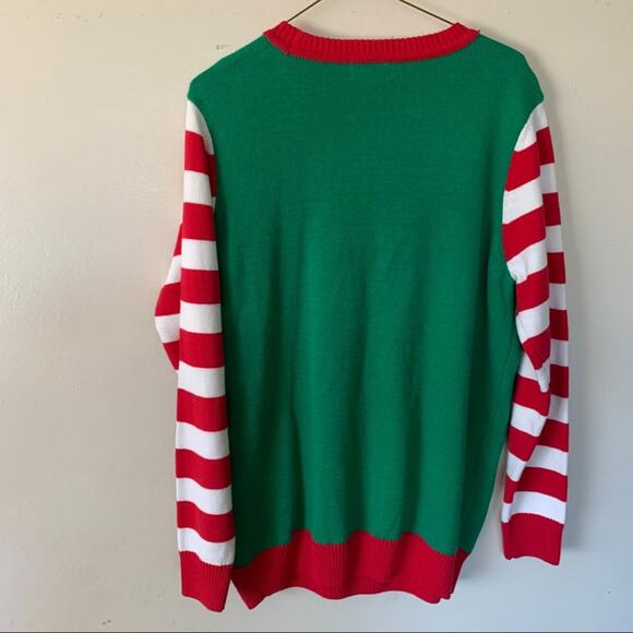 To Be Jolly Mrs. Clause Holiday Santa Sweater Size Large - Picture 4 of 8